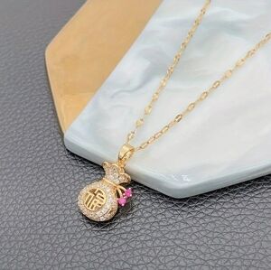 Money Bag Pendant Necklace